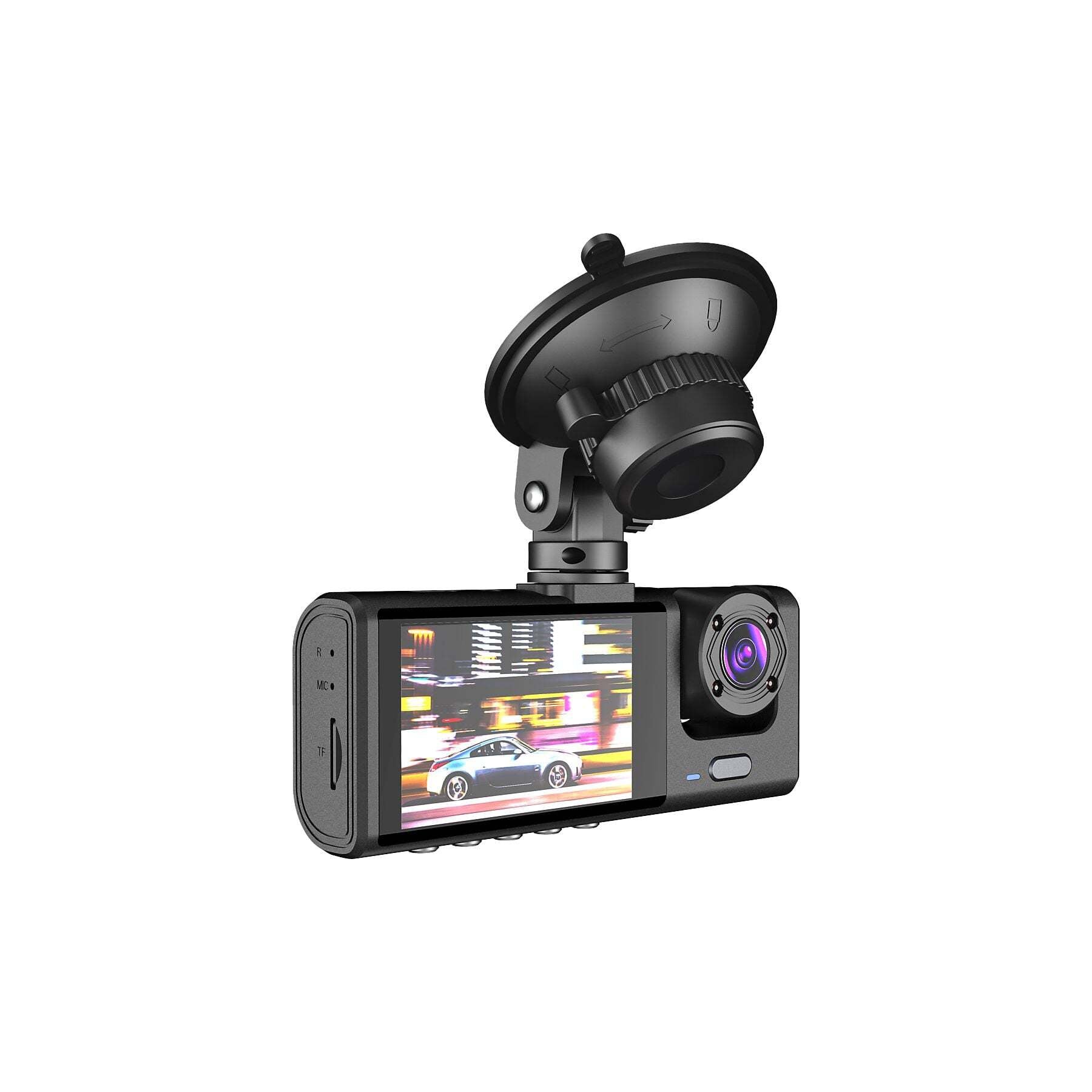 3 Kameralı Araç İçi Kamera Dashcam 1080P Gece Görüşlü