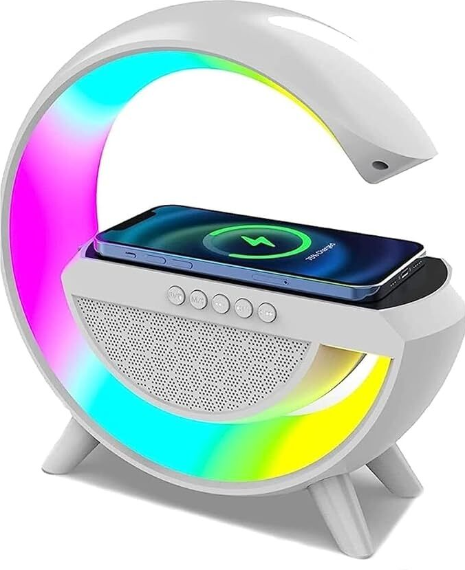 RGB LED Hoparlör – Kablosuz Şarj & Bluetooth Özellikli